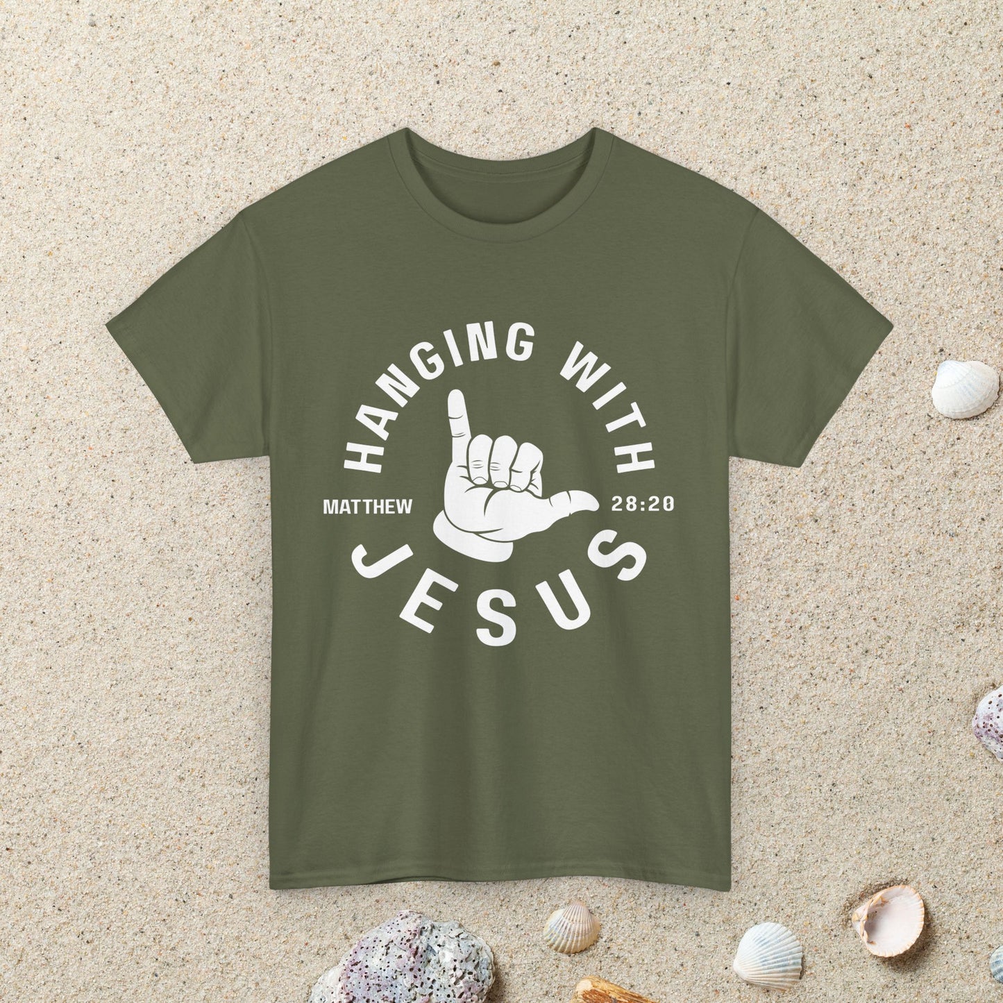 Hanging With Jesus Tee, Christian T-Shirt, Faith Apparel, Inspirational Gift, Everyday Wear, Religious Clothing