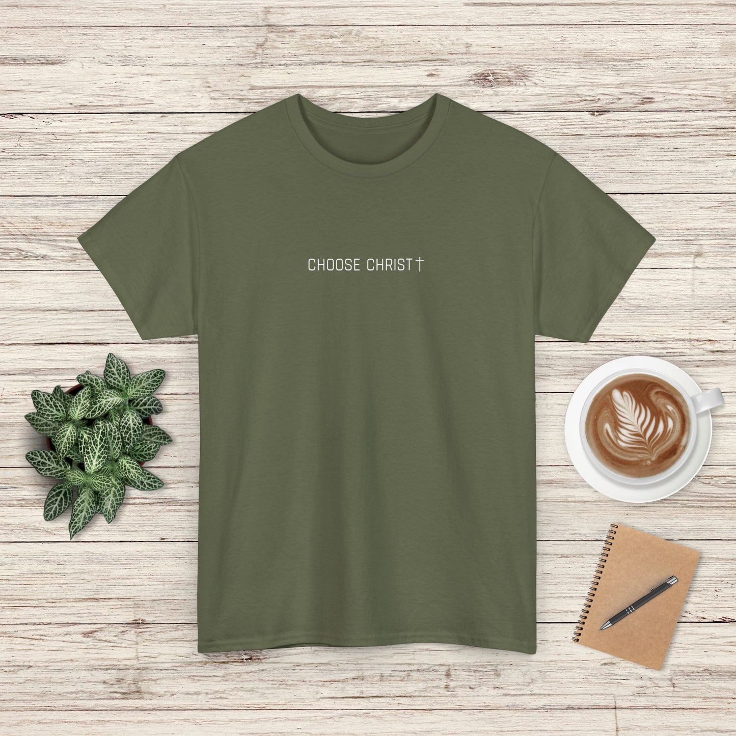 Choose Christ Unisex Heavy Cotton Tee - Faith-Inspired Casual Shirt