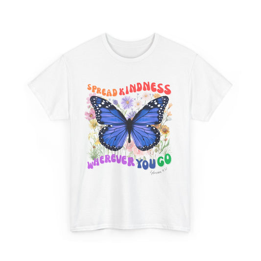 Spread Kindness Butterfly Ephesians 4:32 Tee, Unisex Cotton T-Shirt