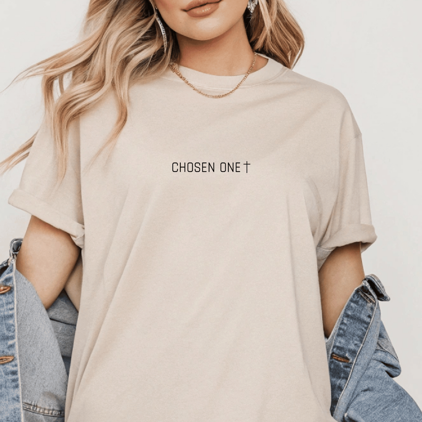 Chosen One Minimalist Unisex Trendy T-Shirt Gift, Multiple Colors, Christian Shirts, Jesus Shirt, Tshirt, Retro T shirt, Christian Gifts