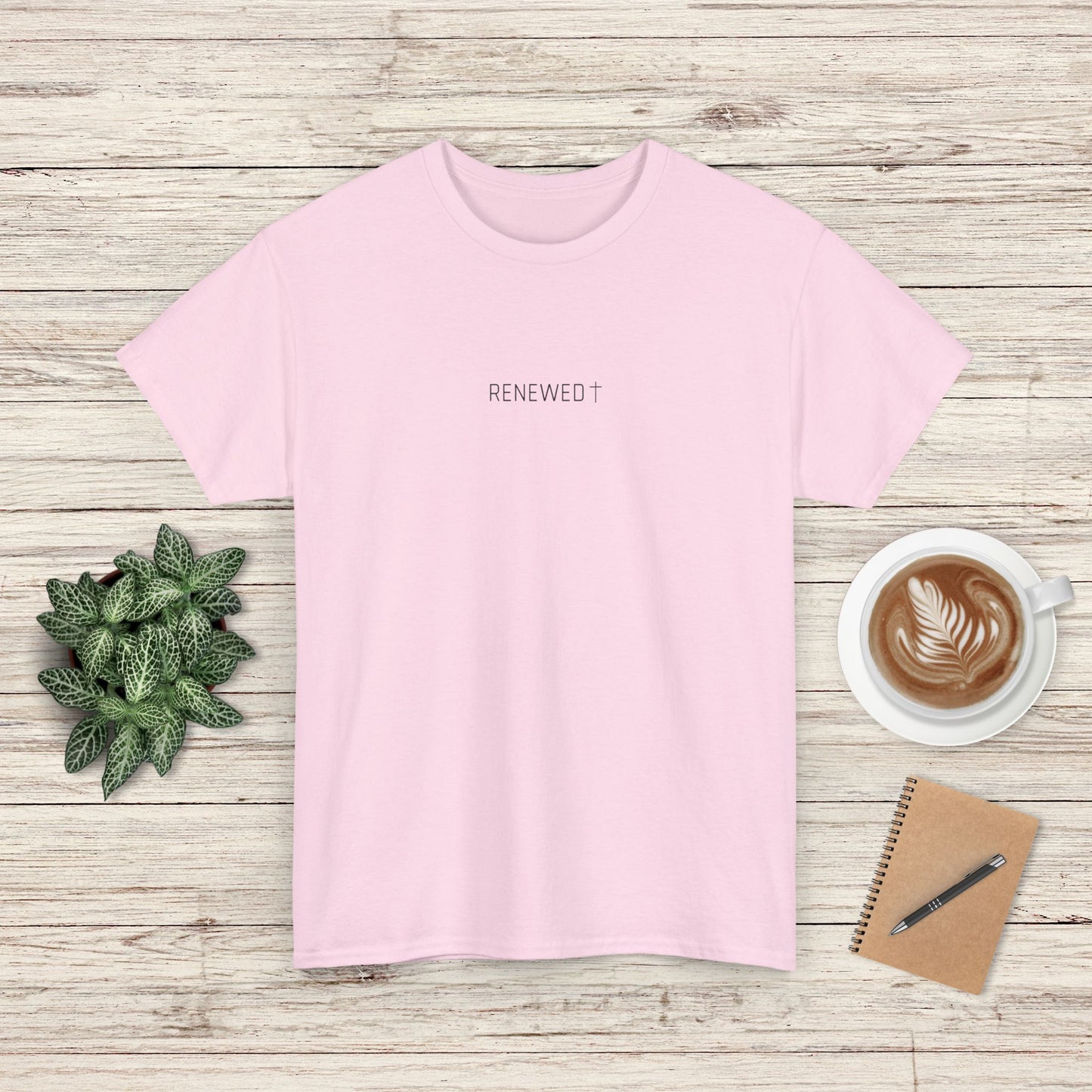 Renewed Minimalist Unisex Trendy T-Shirt Gift, Multiple Colors, Christian Shirts, Jesus Shirt, Tshirt, Retro T shirt, Christian Gifts