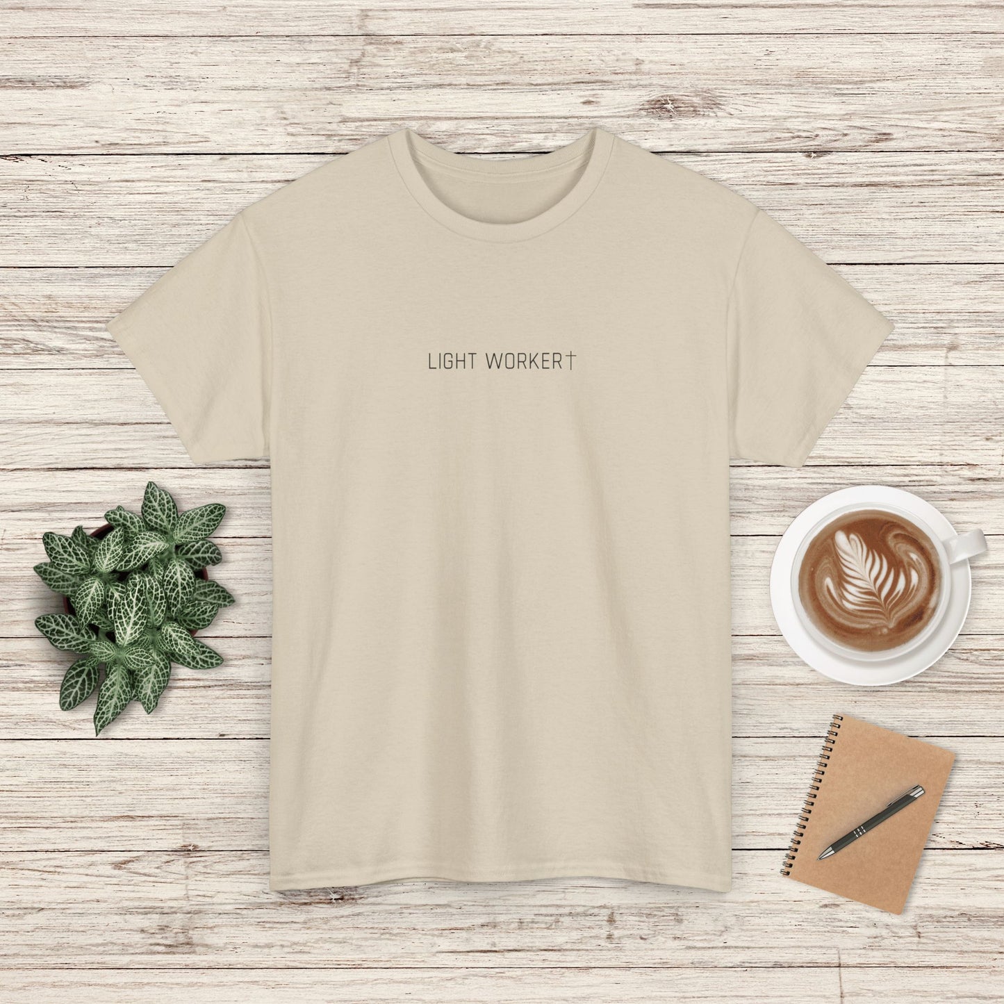 Light Worker Unisex Heavy Cotton Tee - Empowering Spiritual Fashion