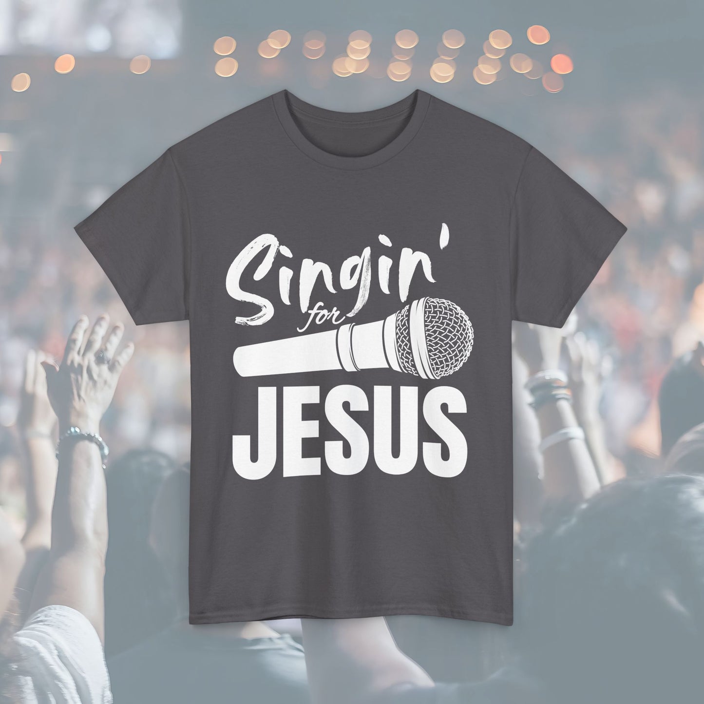Singin' for Jesus Unisex Tee | Perfect for Musicians, Youth Groups, Church Events, Christian Gifts, and Casual Wear