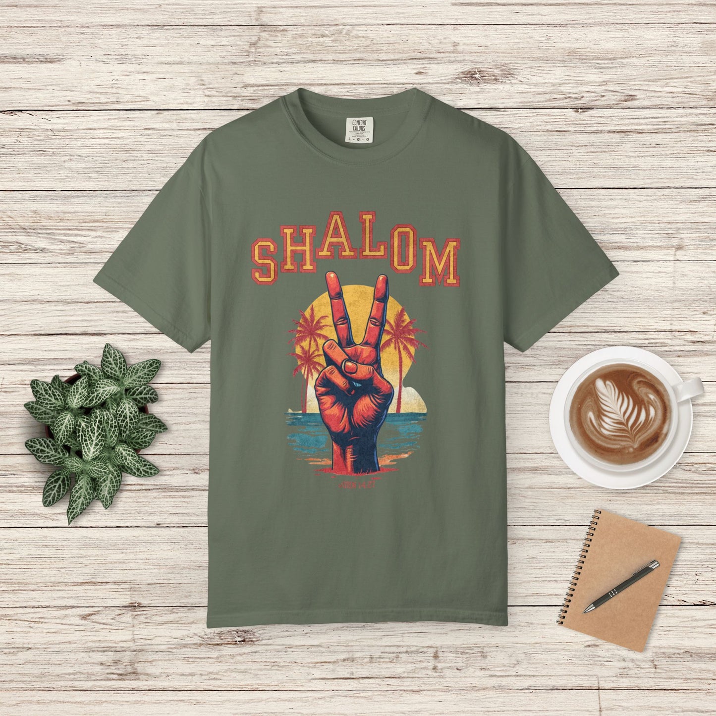 "The Chosen" Shalom Peace Comfort Colors T-Shirt, Vintage Style Tee, Unisex Graphic Shirt, Beach Vibe Top, Summer Outfit, Gift for Friends