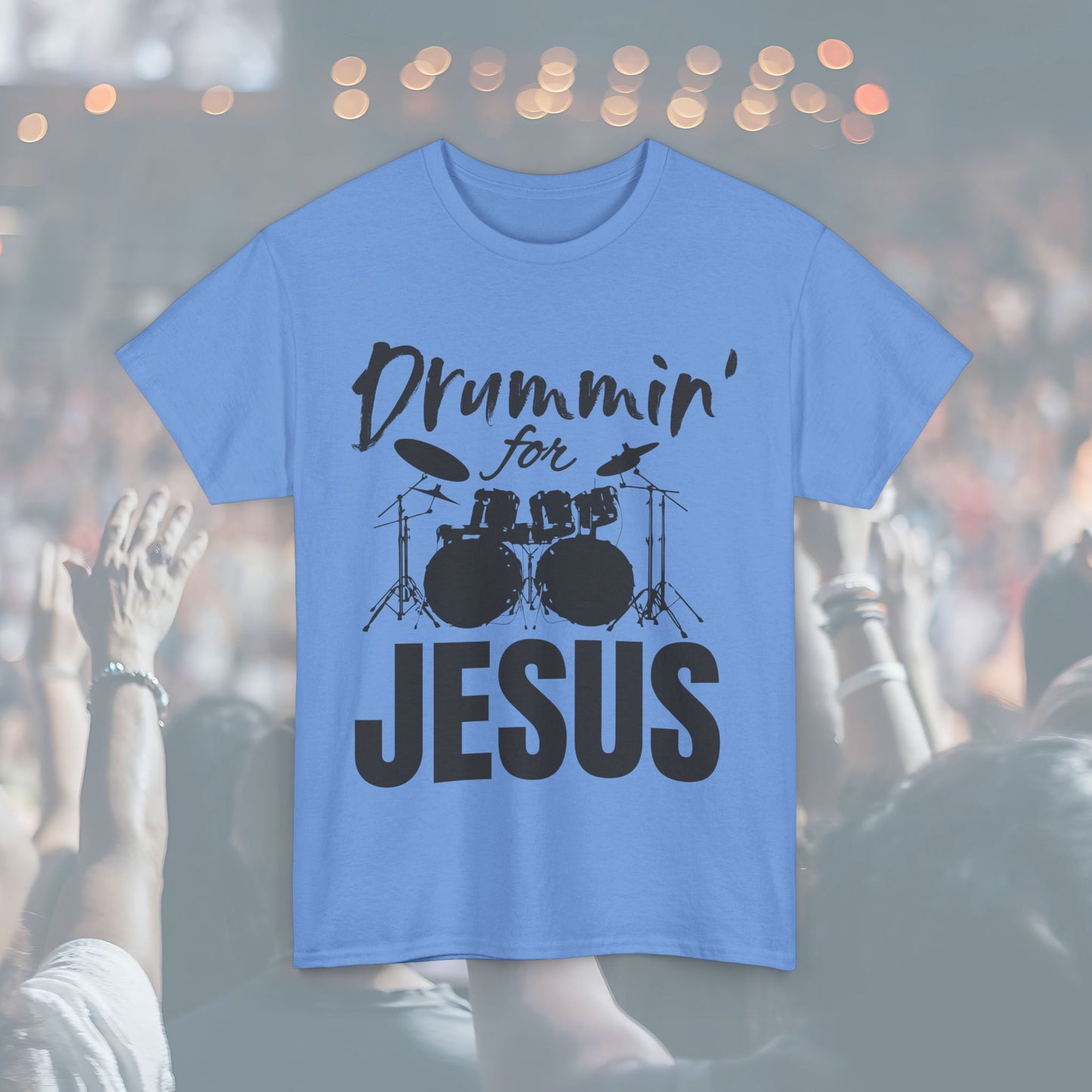 Drummin' for Jesus Unisex Tee | Perfect for Musicians, Youth Groups, Church Events, Christian Gifts, and Casual Wear