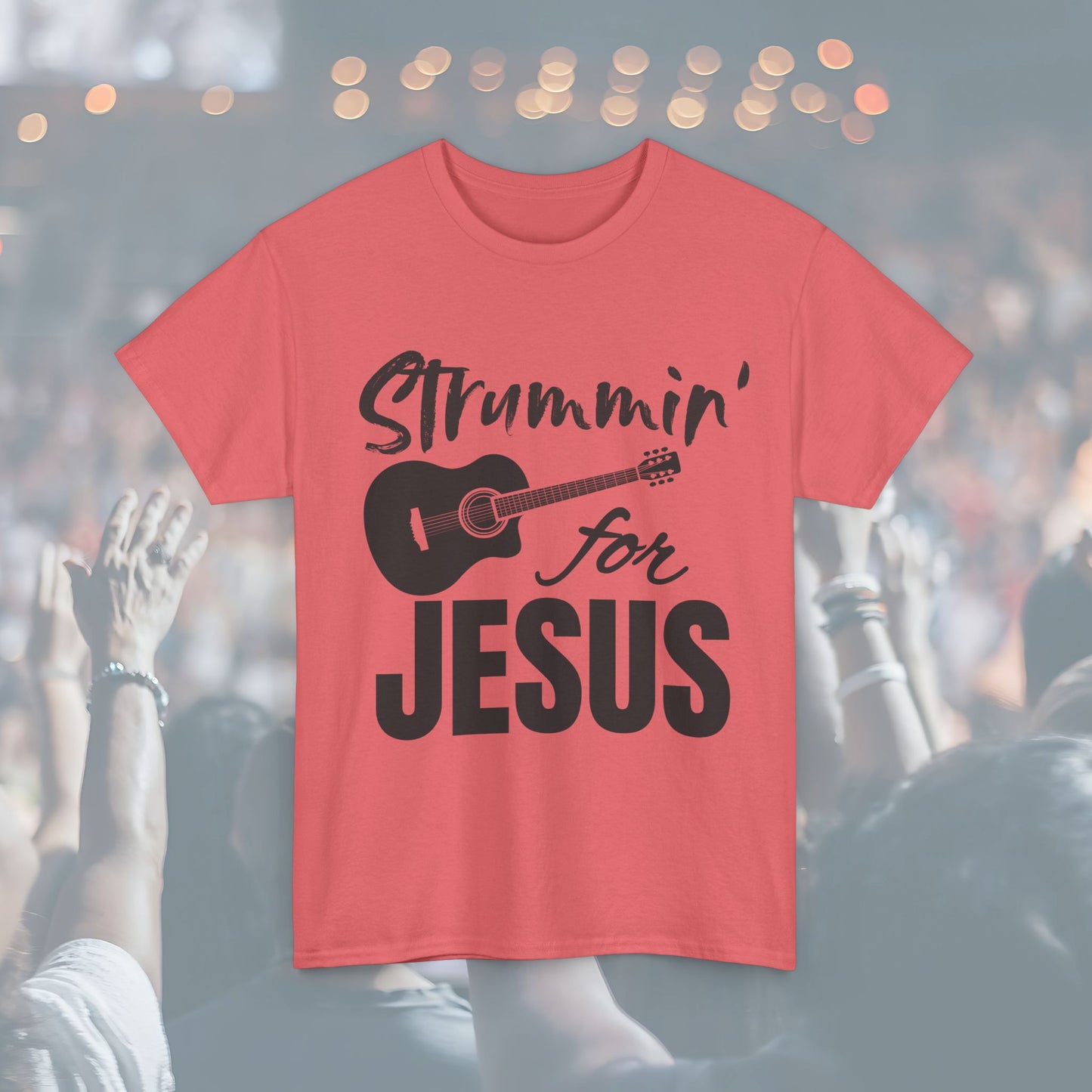 Strummin' for Jesus Unisex Tee | Perfect for Musicians, Youth Groups, Church Events, Christian Gifts, and Casual Wear