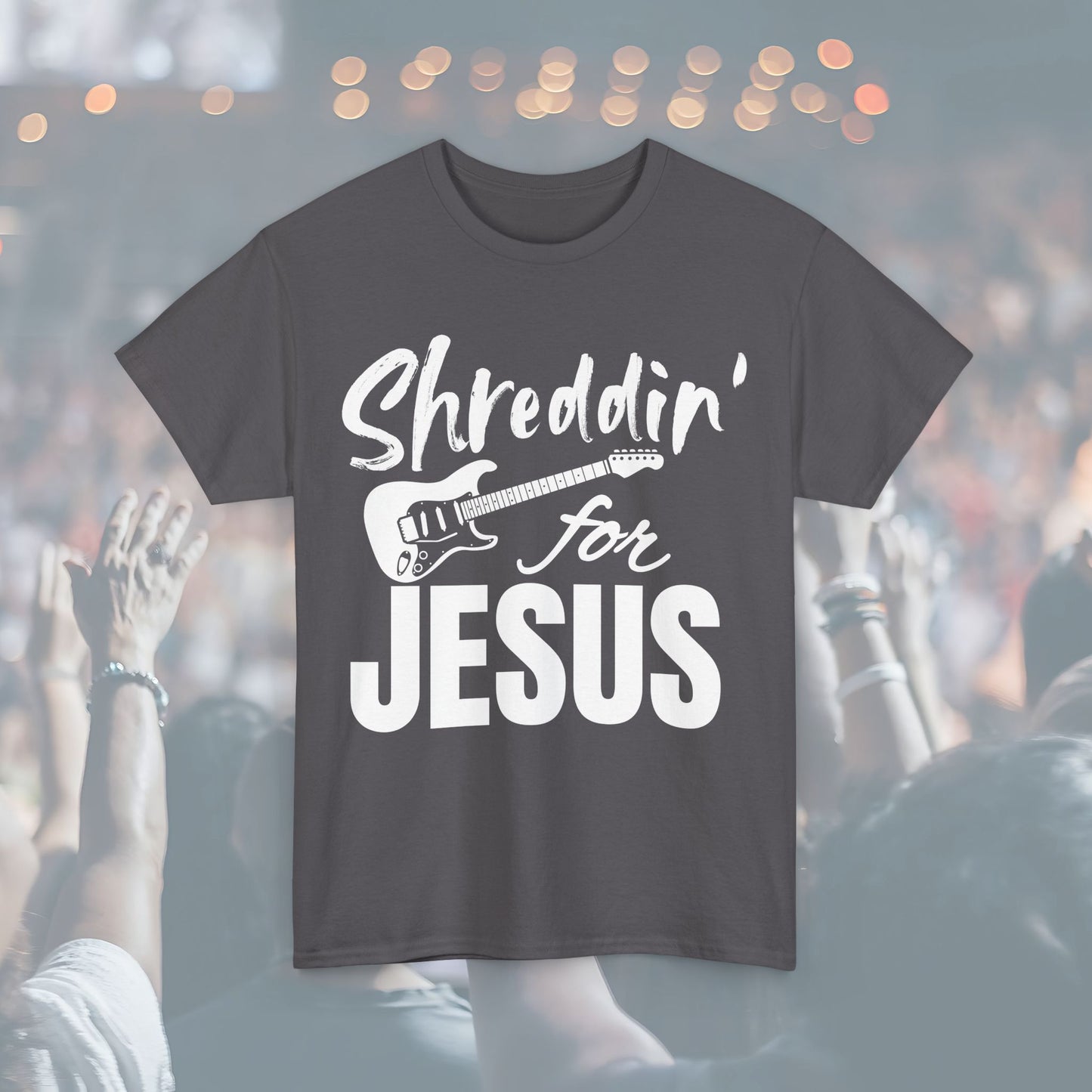 Shreddin' for Jesus Unisex Tee | Perfect for Musicians, Youth Groups, Church Events, Christian Gifts, and Casual Wear