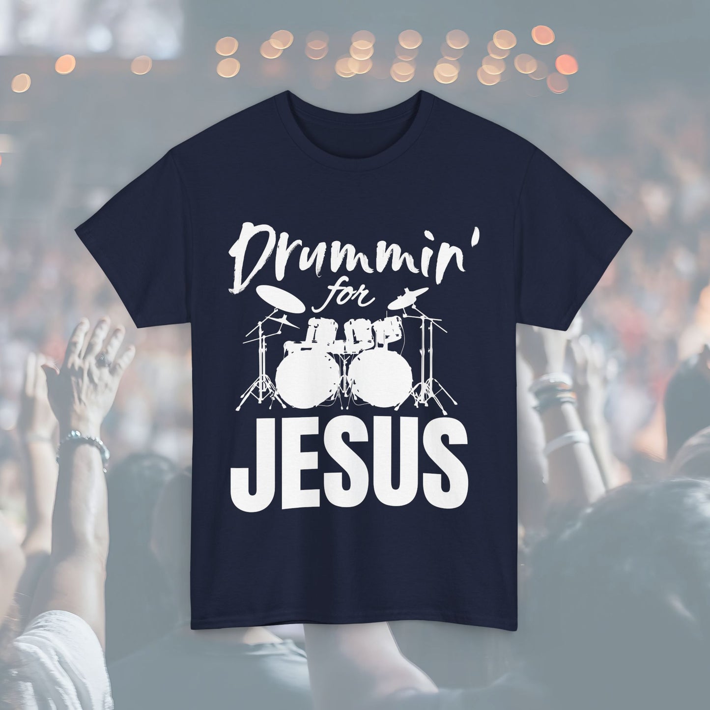 Drummin' for Jesus Unisex Tee | Perfect for Musicians, Youth Groups, Church Events, Christian Gifts, and Casual Wear
