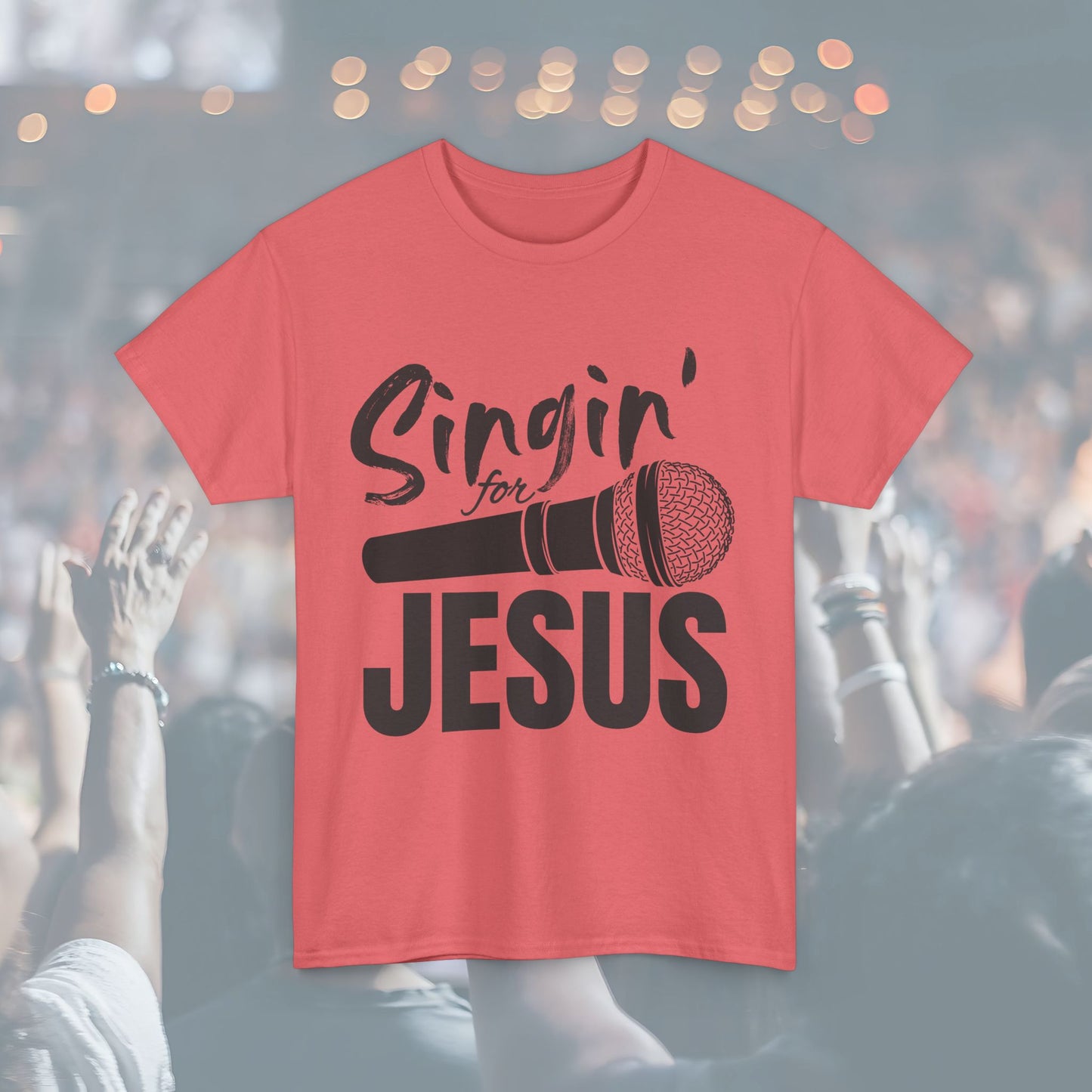 Singin' for Jesus Unisex Tee | Perfect for Musicians, Youth Groups, Church Events, Christian Gifts, and Casual Wear