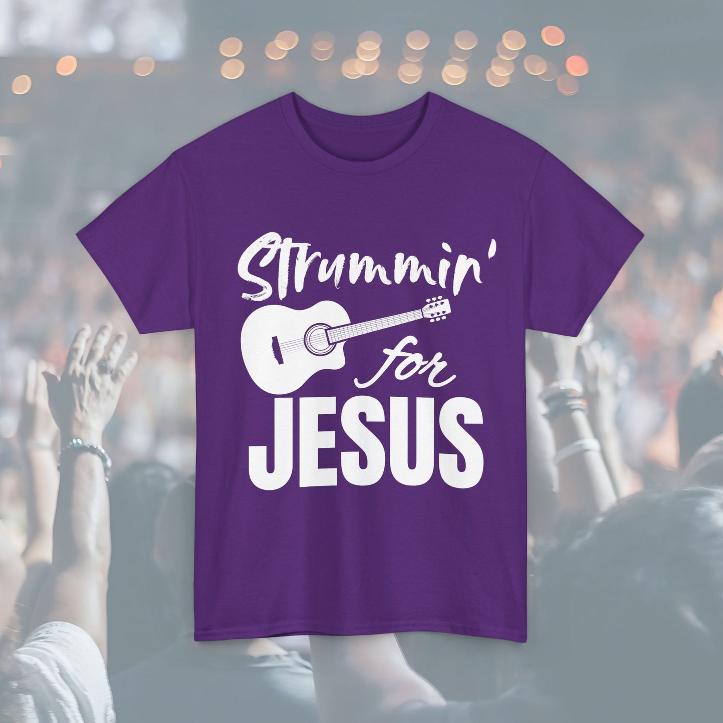 Strummin' for Jesus Unisex Tee | Perfect for Musicians, Youth Groups, Church Events, Christian Gifts, and Casual Wear