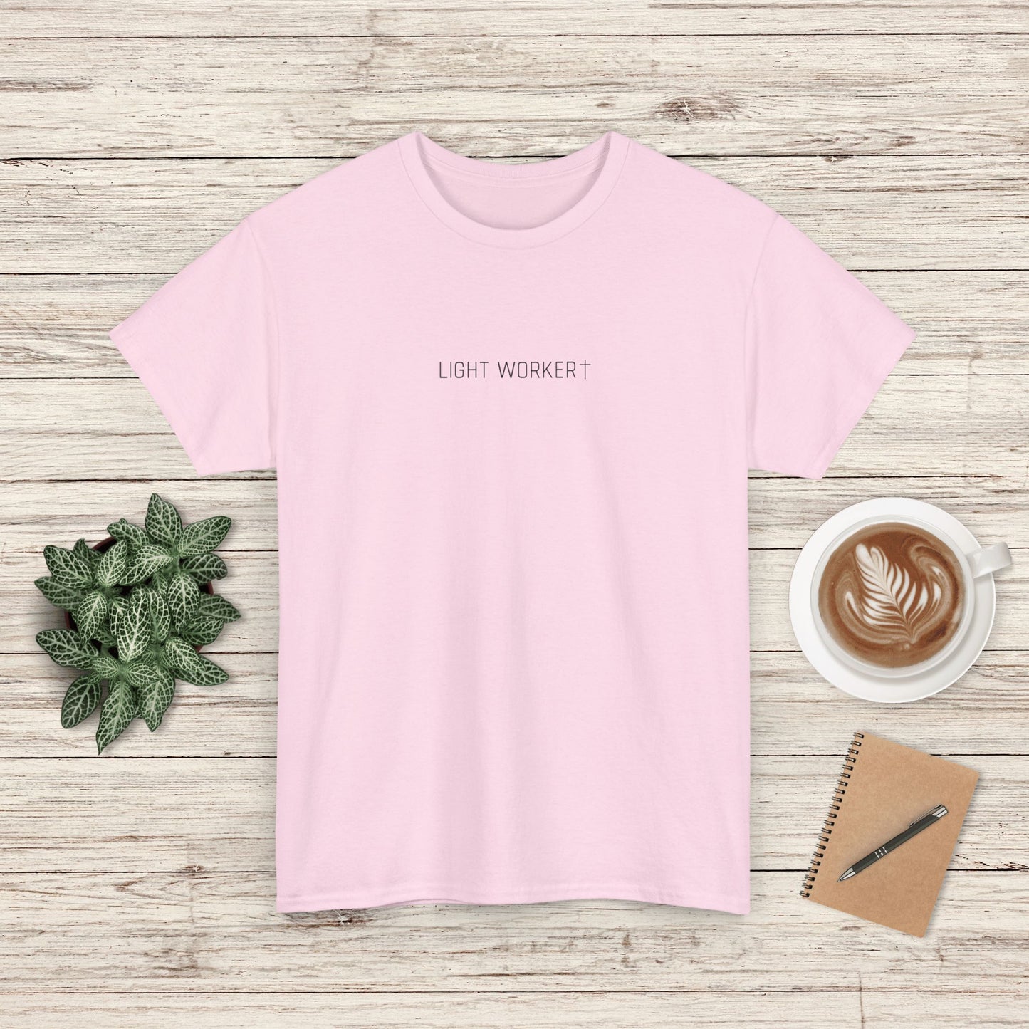 Light Worker Unisex Heavy Cotton Tee - Empowering Spiritual Fashion