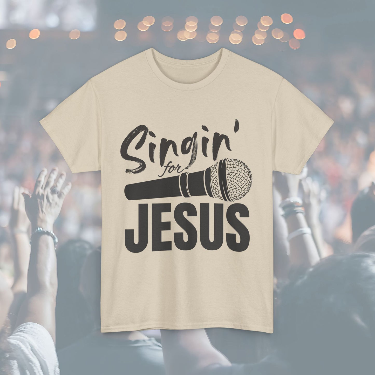 Singin' for Jesus Unisex Tee | Perfect for Musicians, Youth Groups, Church Events, Christian Gifts, and Casual Wear