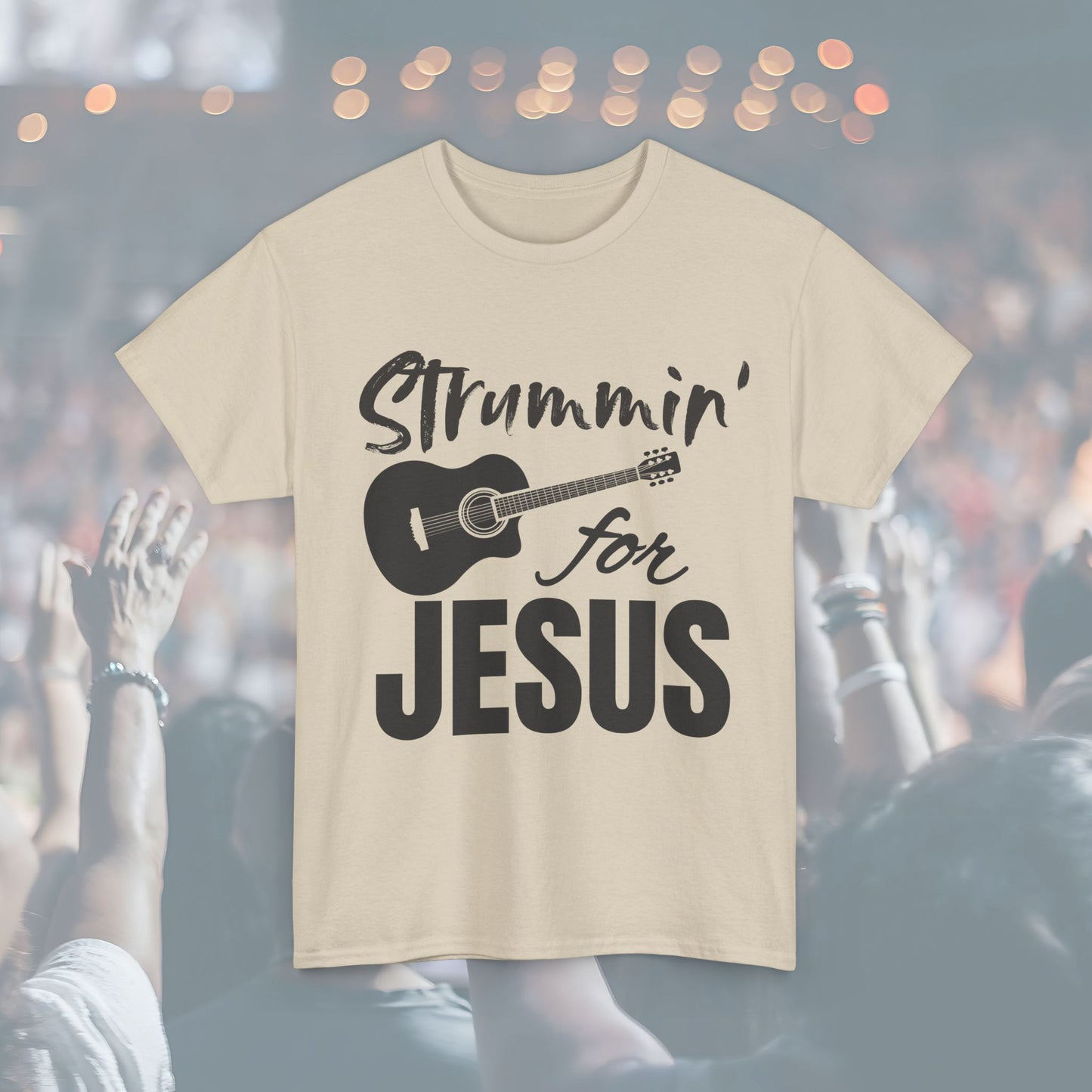 Strummin' for Jesus Unisex Tee | Perfect for Musicians, Youth Groups, Church Events, Christian Gifts, and Casual Wear