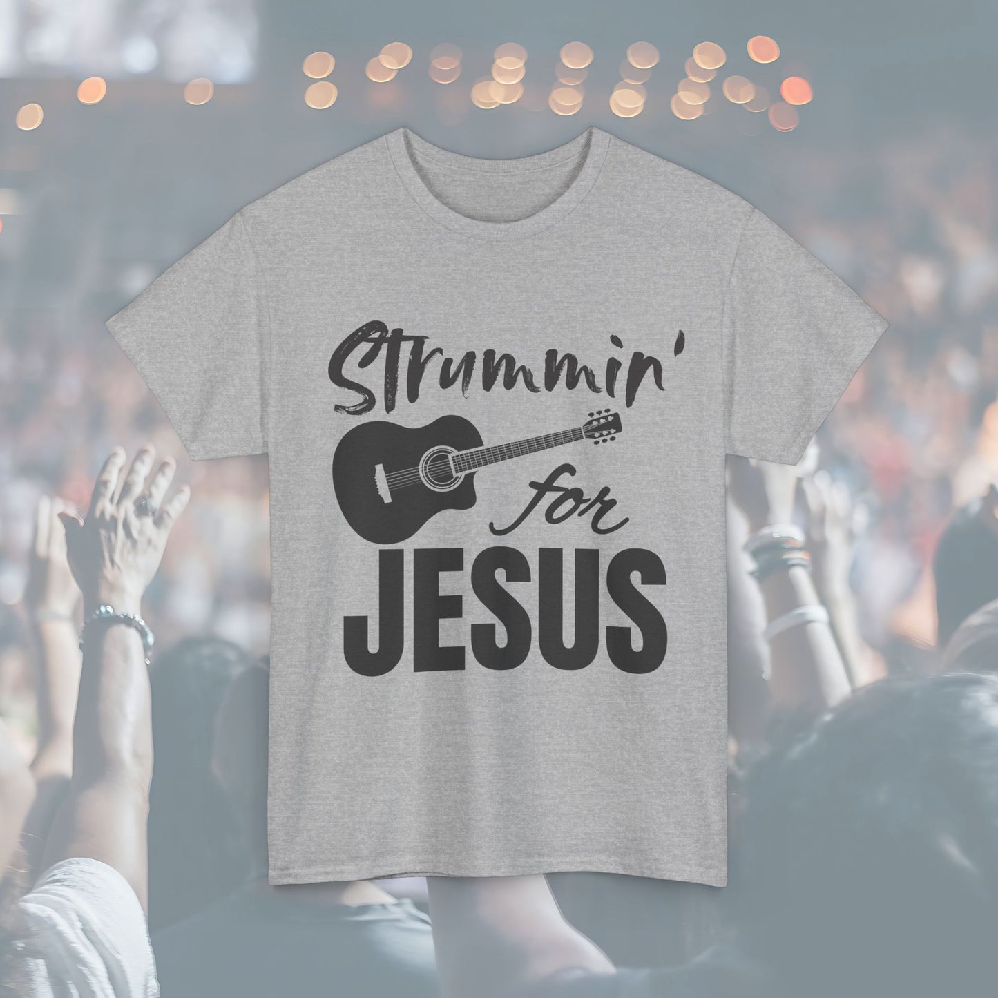 Strummin' for Jesus Unisex Tee | Perfect for Musicians, Youth Groups, Church Events, Christian Gifts, and Casual Wear