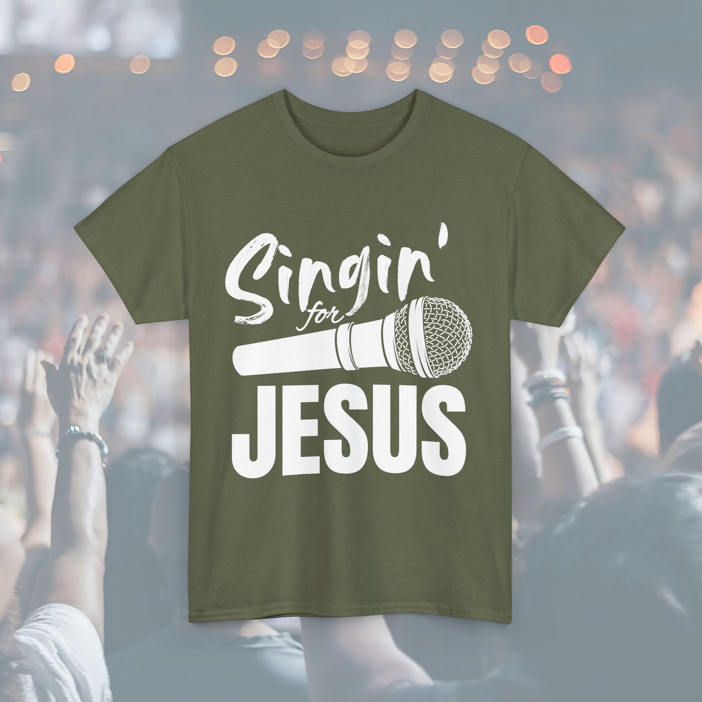 Singin' for Jesus Unisex Tee | Perfect for Musicians, Youth Groups, Church Events, Christian Gifts, and Casual Wear