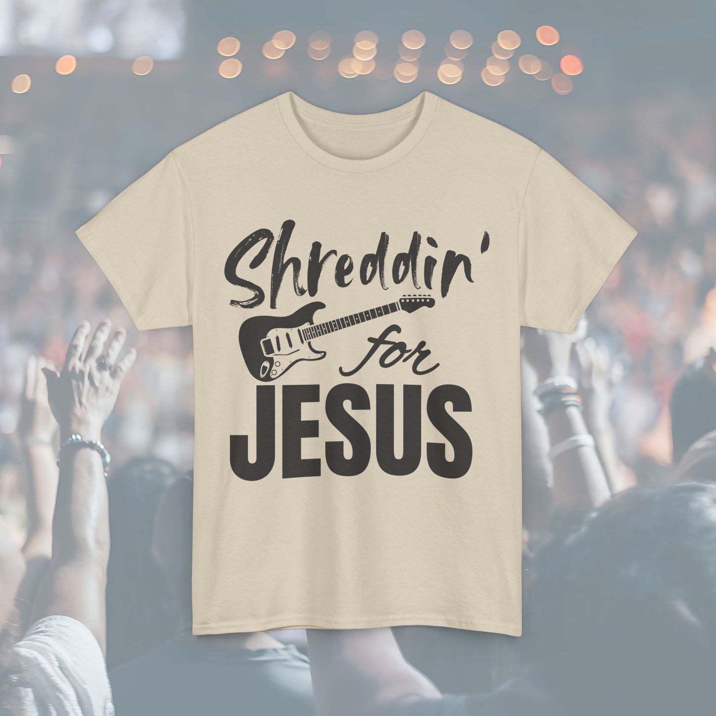 Shreddin' for Jesus Unisex Tee | Perfect for Musicians, Youth Groups, Church Events, Christian Gifts, and Casual Wear