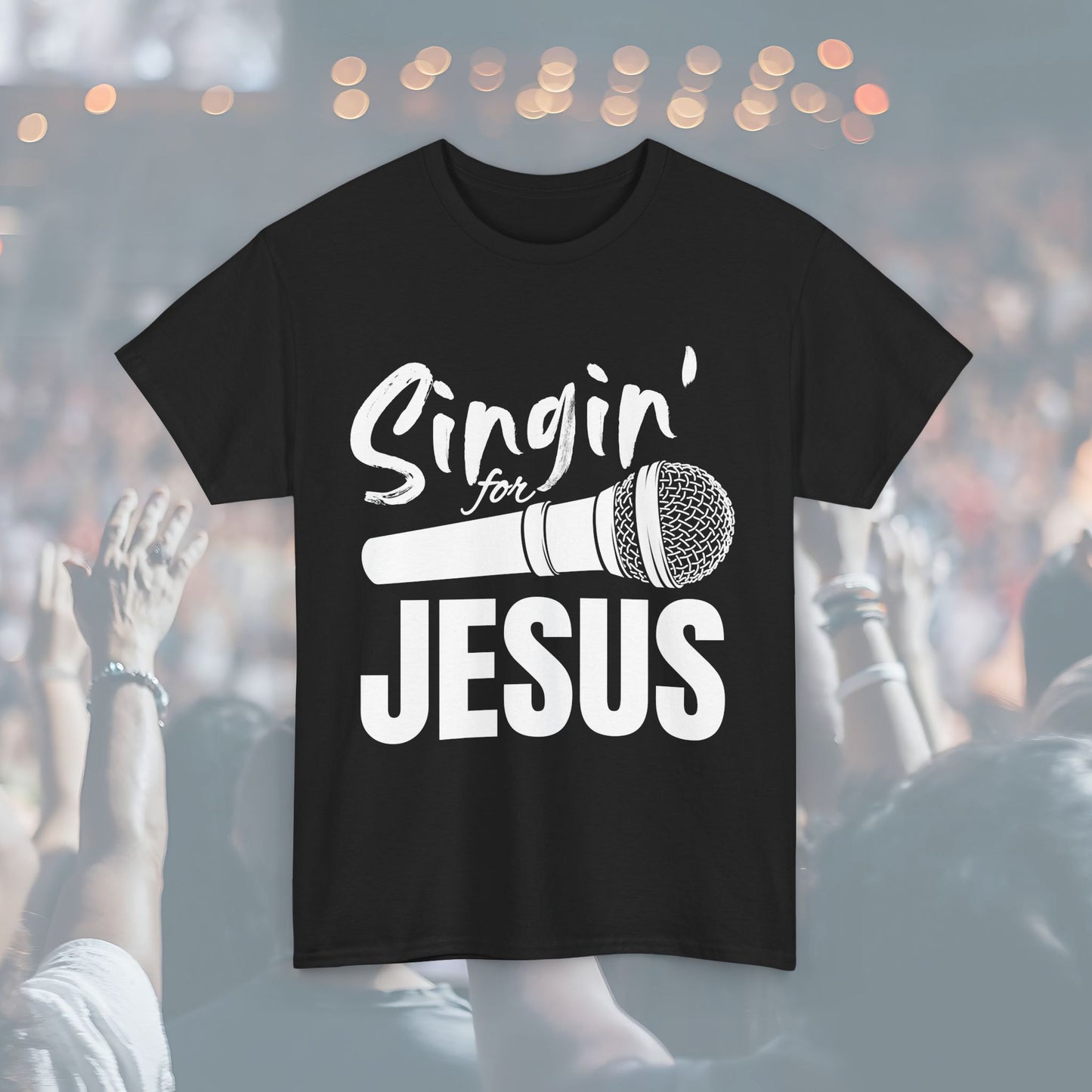 Singin' for Jesus Unisex Tee | Perfect for Musicians, Youth Groups, Church Events, Christian Gifts, and Casual Wear