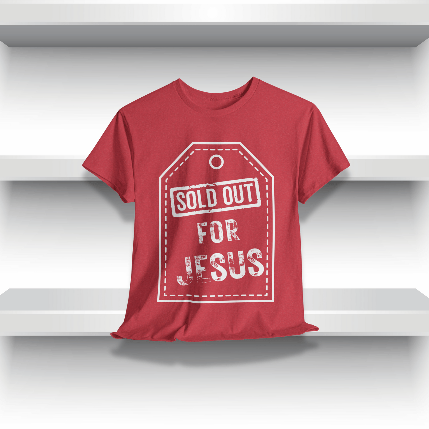 Sold Out for Jesus Unisex Heavy Cotton Tee - Faith-Based Graphic T-Shirt