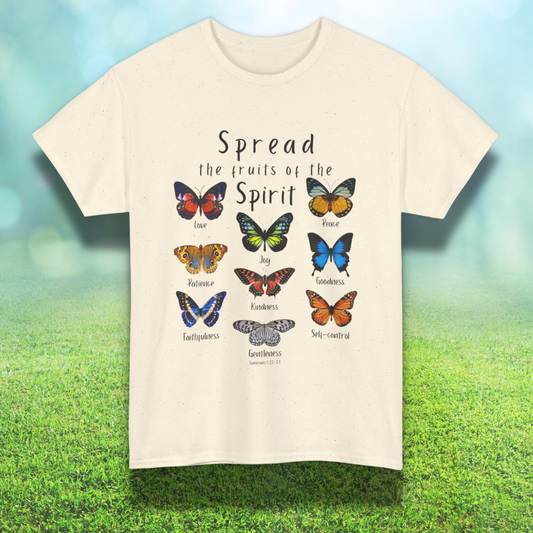 Spread The Fruit of the Spirit Galatians 5:22-23 Unisex Tee - Christian Shirt, Nature Shirt, Faith-based gift