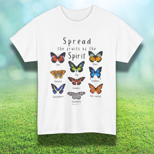 Spread The Fruit of the Spirit Galatians 5:22-23 Unisex Tee - Christian Shirt, Nature Shirt, Faith-based gift