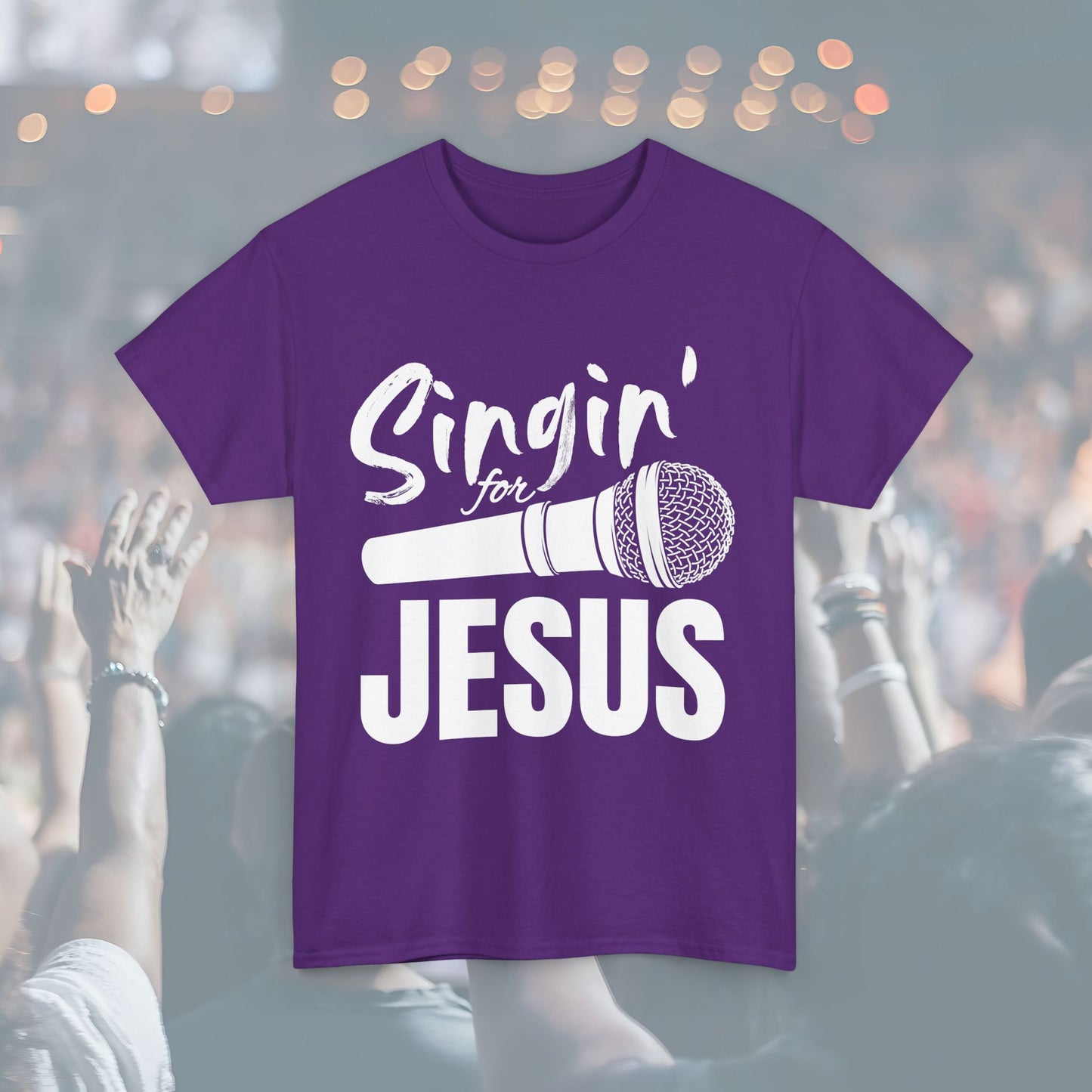 Singin' for Jesus Unisex Tee | Perfect for Musicians, Youth Groups, Church Events, Christian Gifts, and Casual Wear