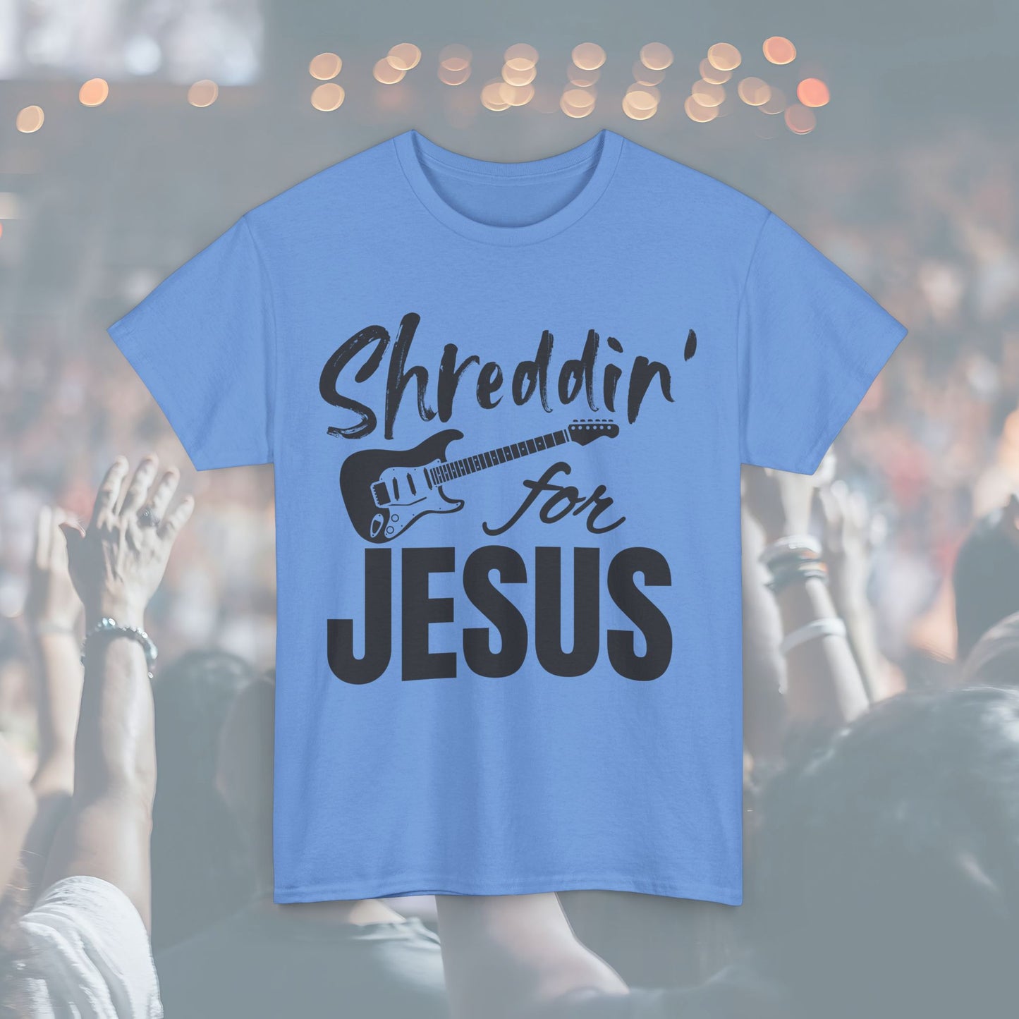 Shreddin' for Jesus Unisex Tee | Perfect for Musicians, Youth Groups, Church Events, Christian Gifts, and Casual Wear