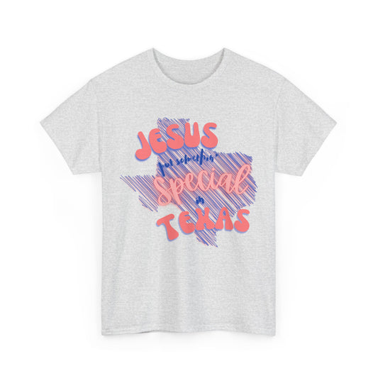 Jesus Put Somethin' Special in Texas Graphic Tee, Faith T-Shirt, Christian Gift, Cute Casual Wear, Texas Pride Apparel