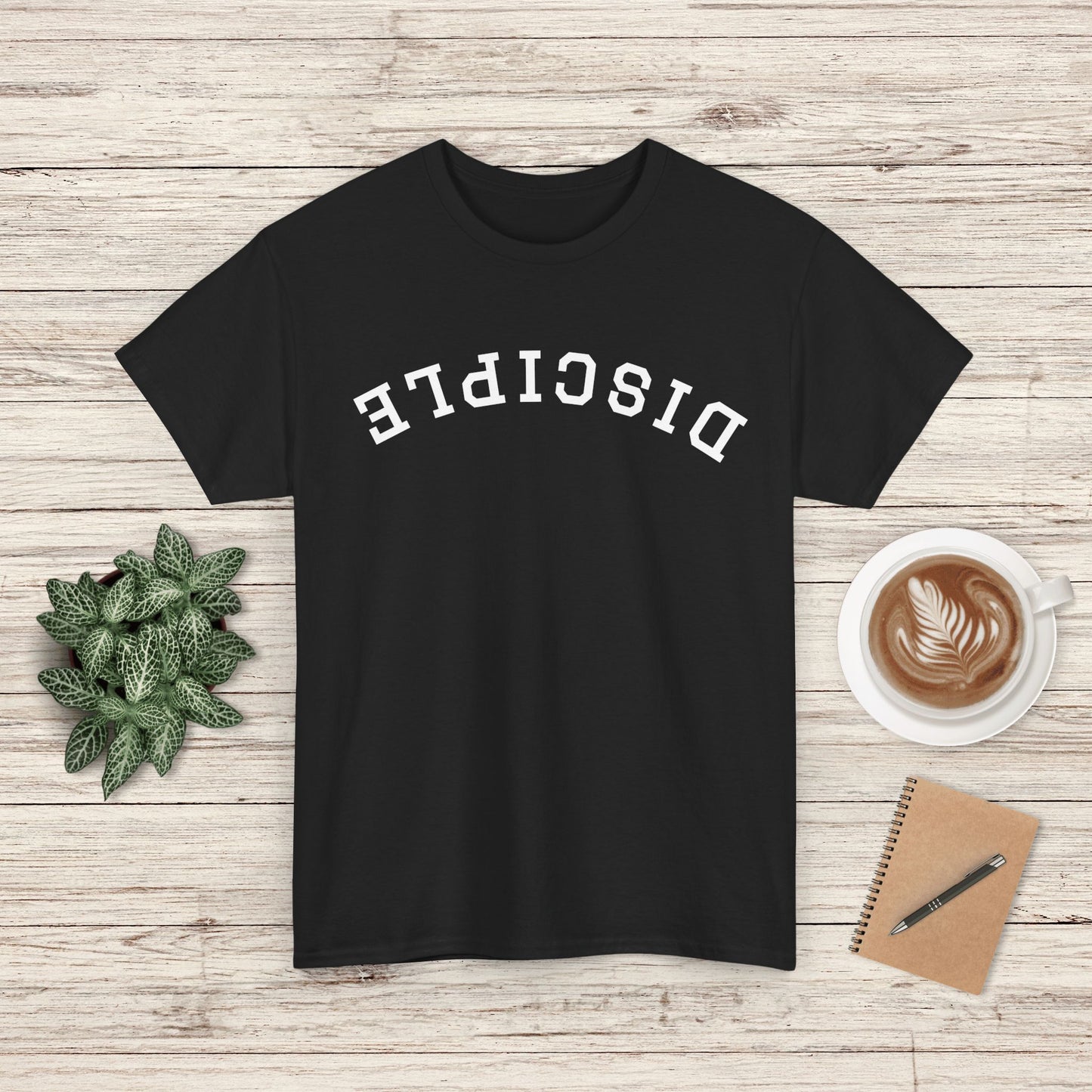Disciple Upside-Down Writing Tee - Casual Wear, Spiritual Gift, Everyday Fashion, Trendy Tee, Unique T-Shirt
