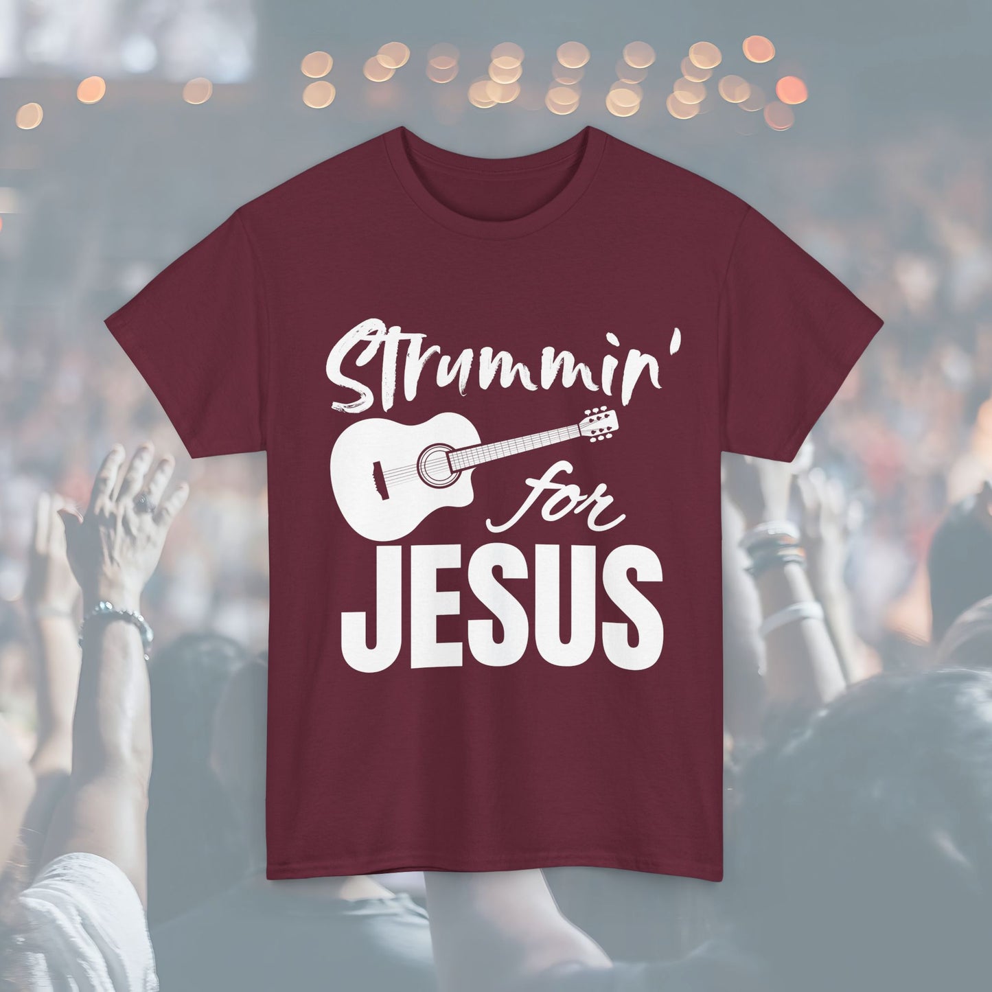 Strummin' for Jesus Unisex Tee | Perfect for Musicians, Youth Groups, Church Events, Christian Gifts, and Casual Wear