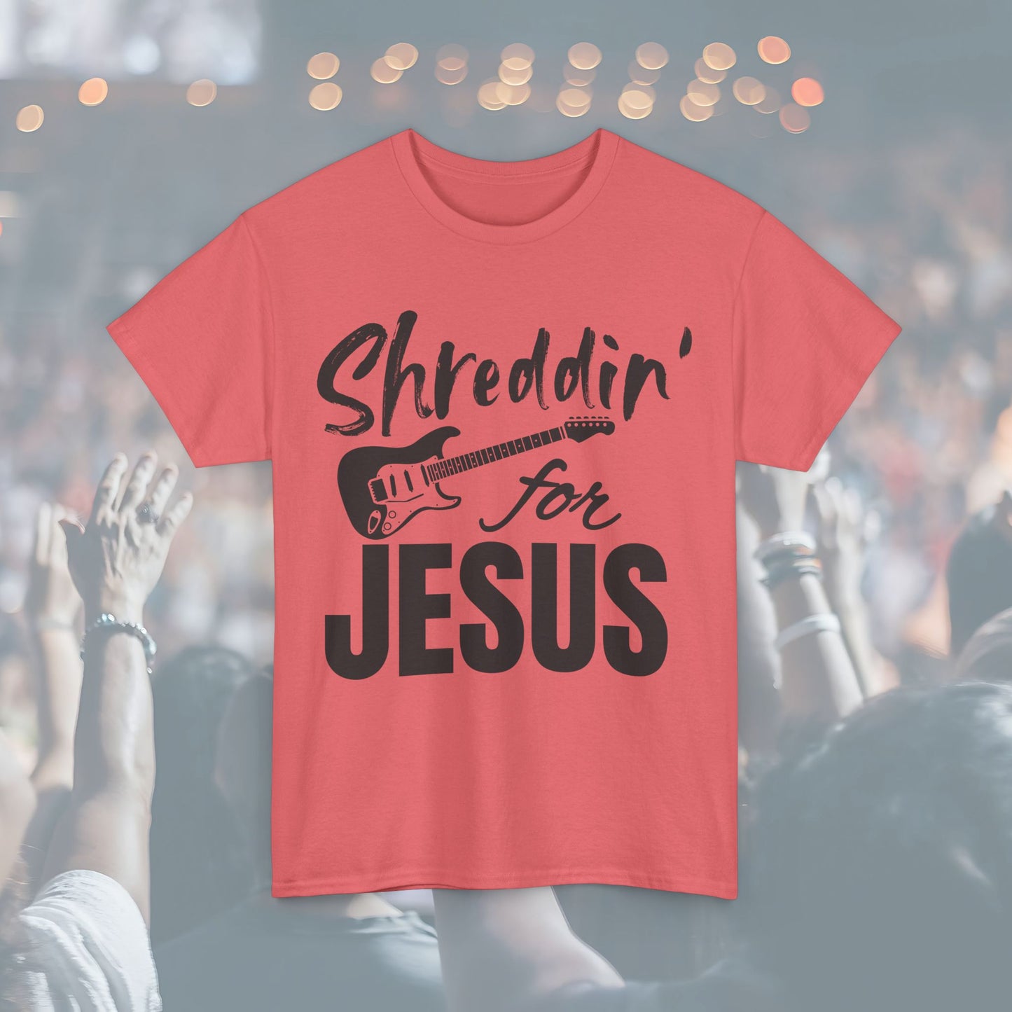 Shreddin' for Jesus Unisex Tee | Perfect for Musicians, Youth Groups, Church Events, Christian Gifts, and Casual Wear