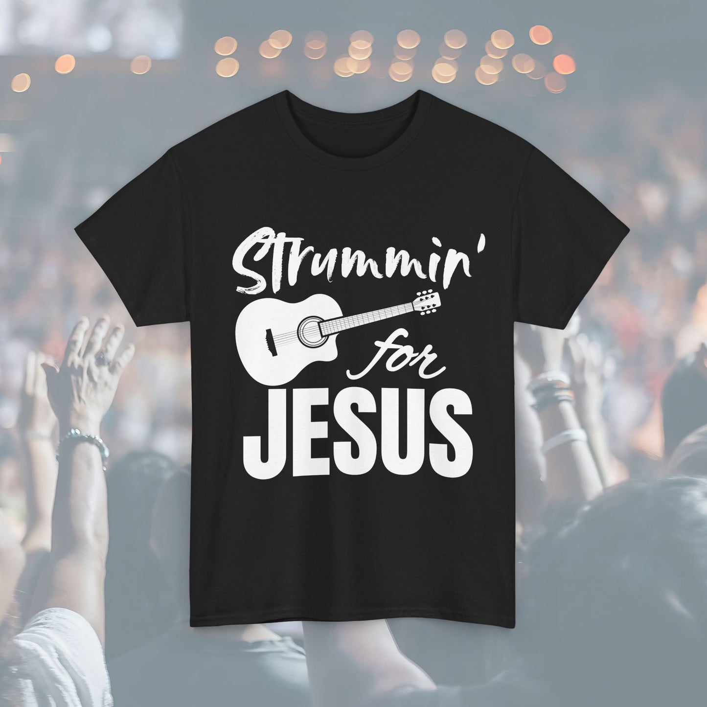 Strummin' for Jesus Unisex Tee | Perfect for Musicians, Youth Groups, Church Events, Christian Gifts, and Casual Wear