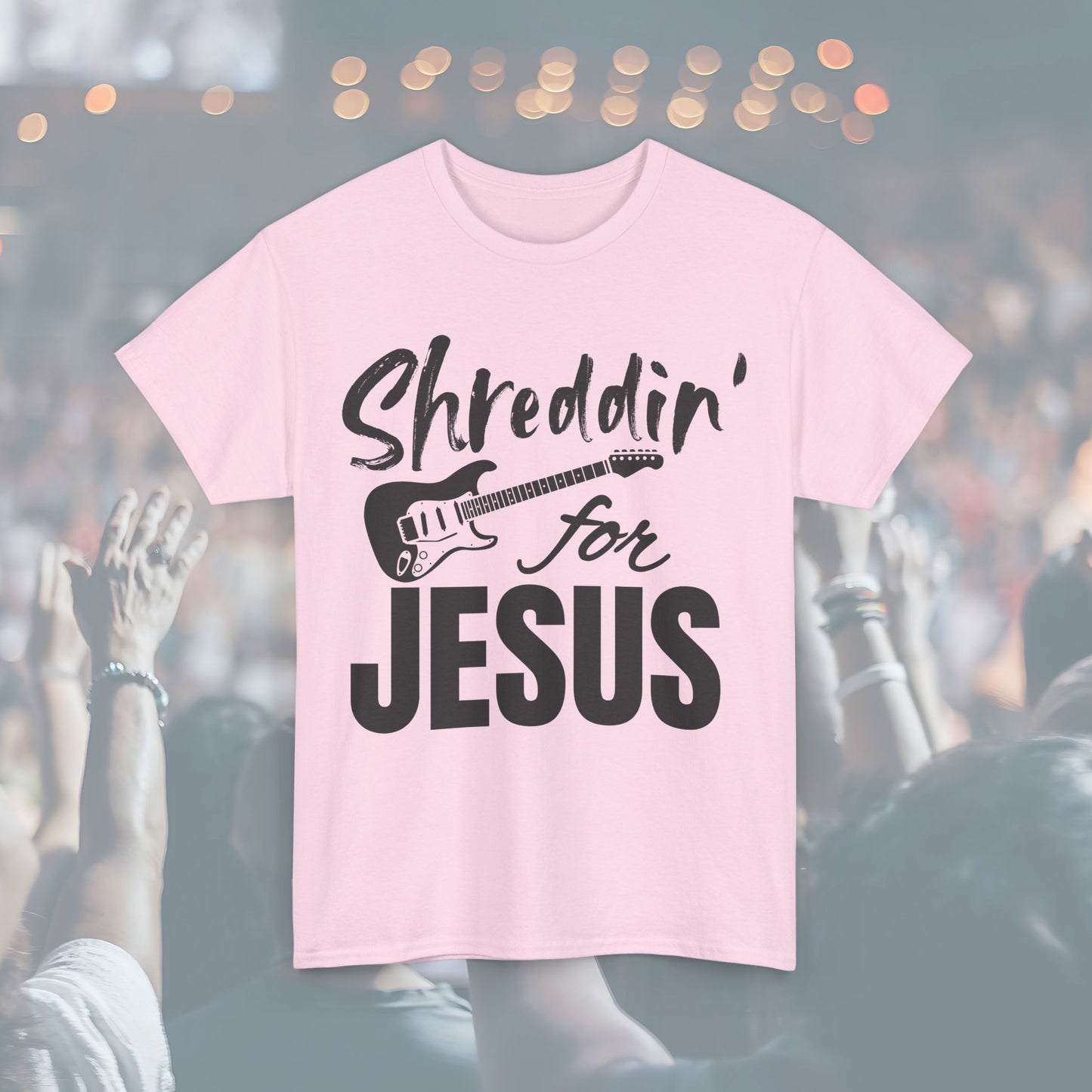 Shreddin' for Jesus Unisex Tee | Perfect for Musicians, Youth Groups, Church Events, Christian Gifts, and Casual Wear