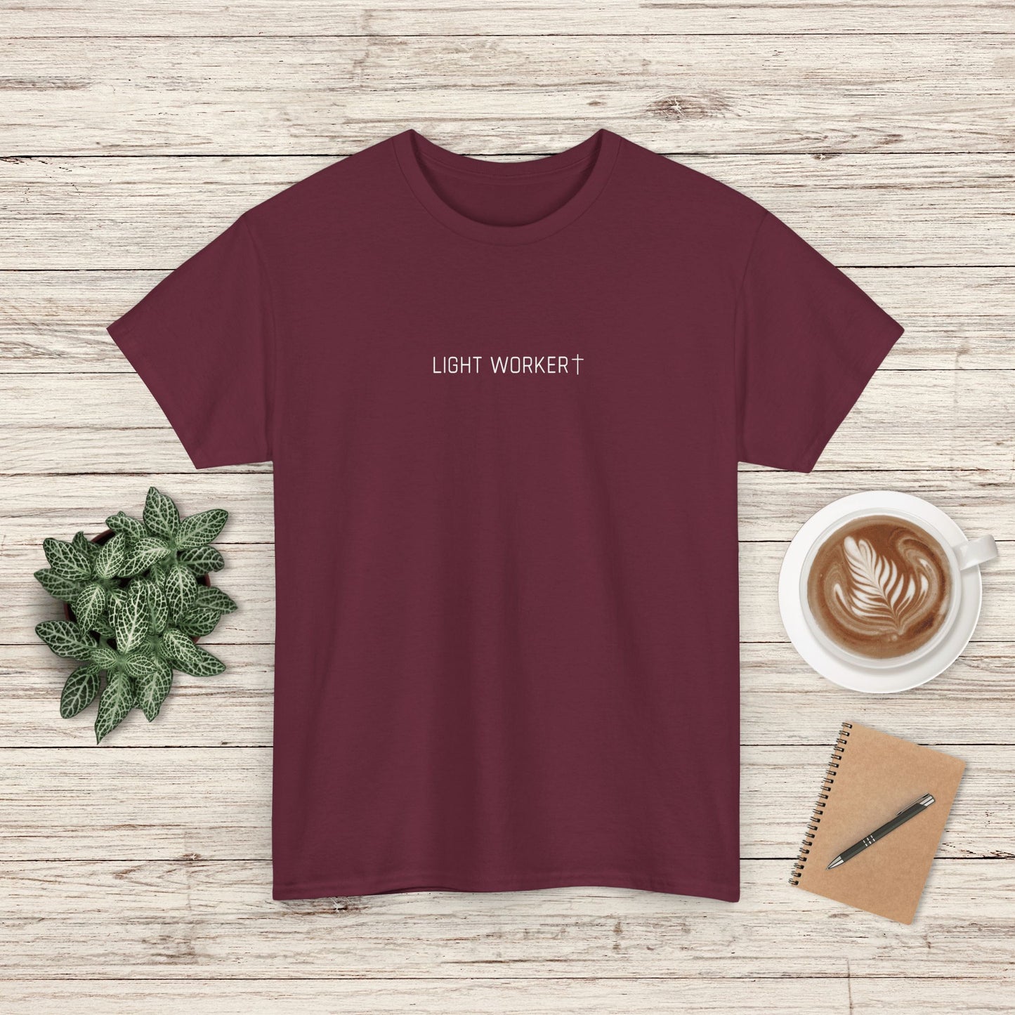 Light Worker Unisex Heavy Cotton Tee - Empowering Spiritual Fashion
