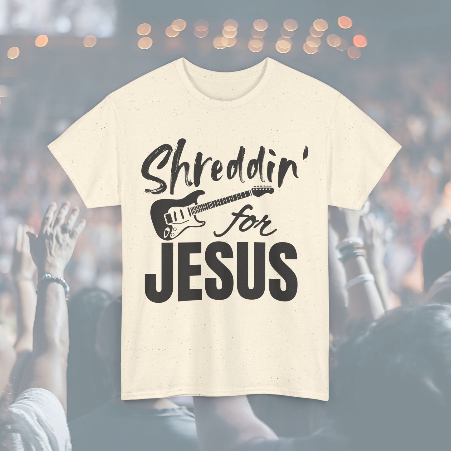 Shreddin' for Jesus Unisex Tee | Perfect for Musicians, Youth Groups, Church Events, Christian Gifts, and Casual Wear