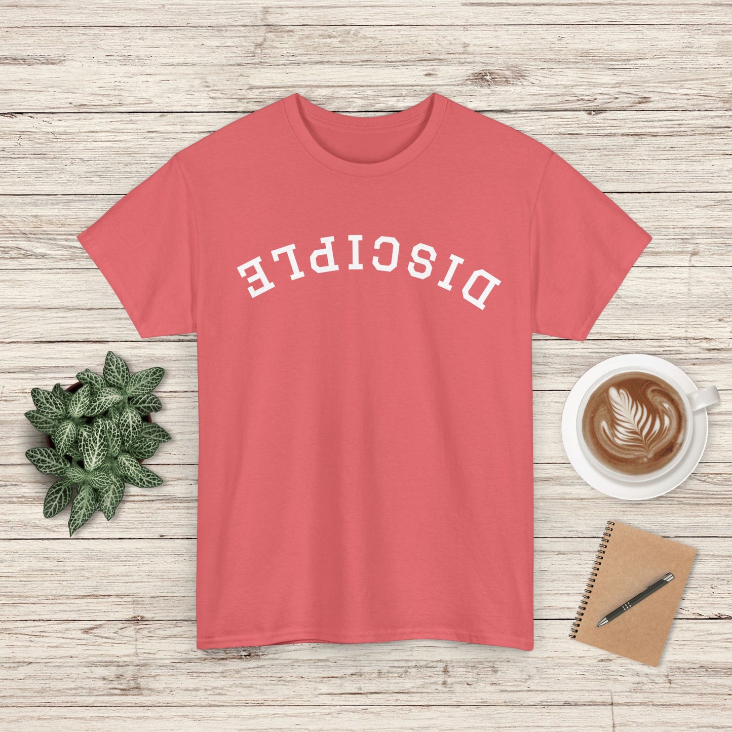 Disciple Upside-Down Writing Tee - Casual Wear, Spiritual Gift, Everyday Fashion, Trendy Tee, Unique T-Shirt