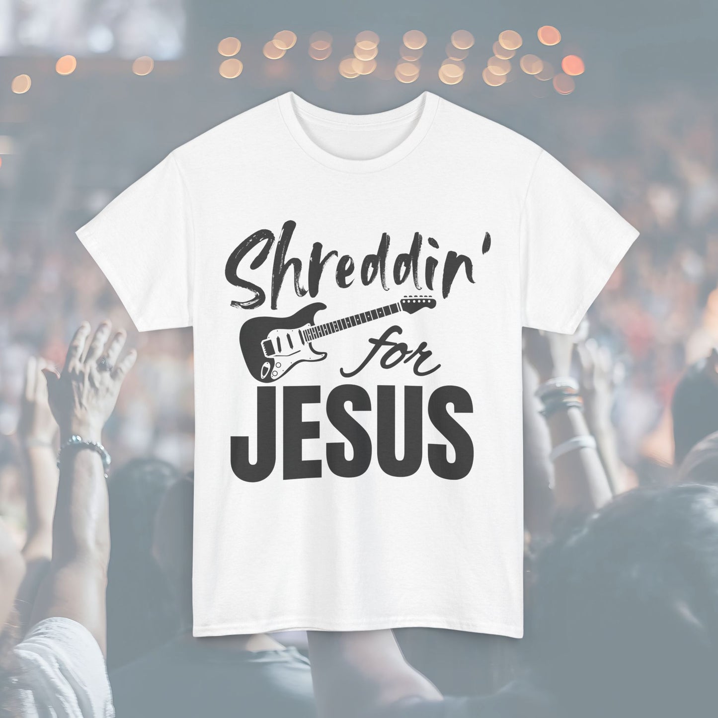 Shreddin' for Jesus Unisex Tee | Perfect for Musicians, Youth Groups, Church Events, Christian Gifts, and Casual Wear