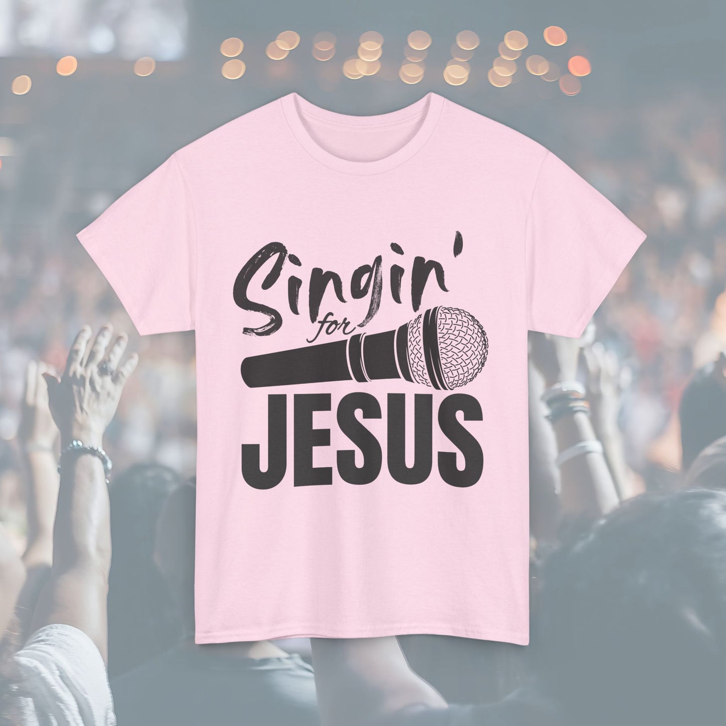 Singin' for Jesus Unisex Tee | Perfect for Musicians, Youth Groups, Church Events, Christian Gifts, and Casual Wear