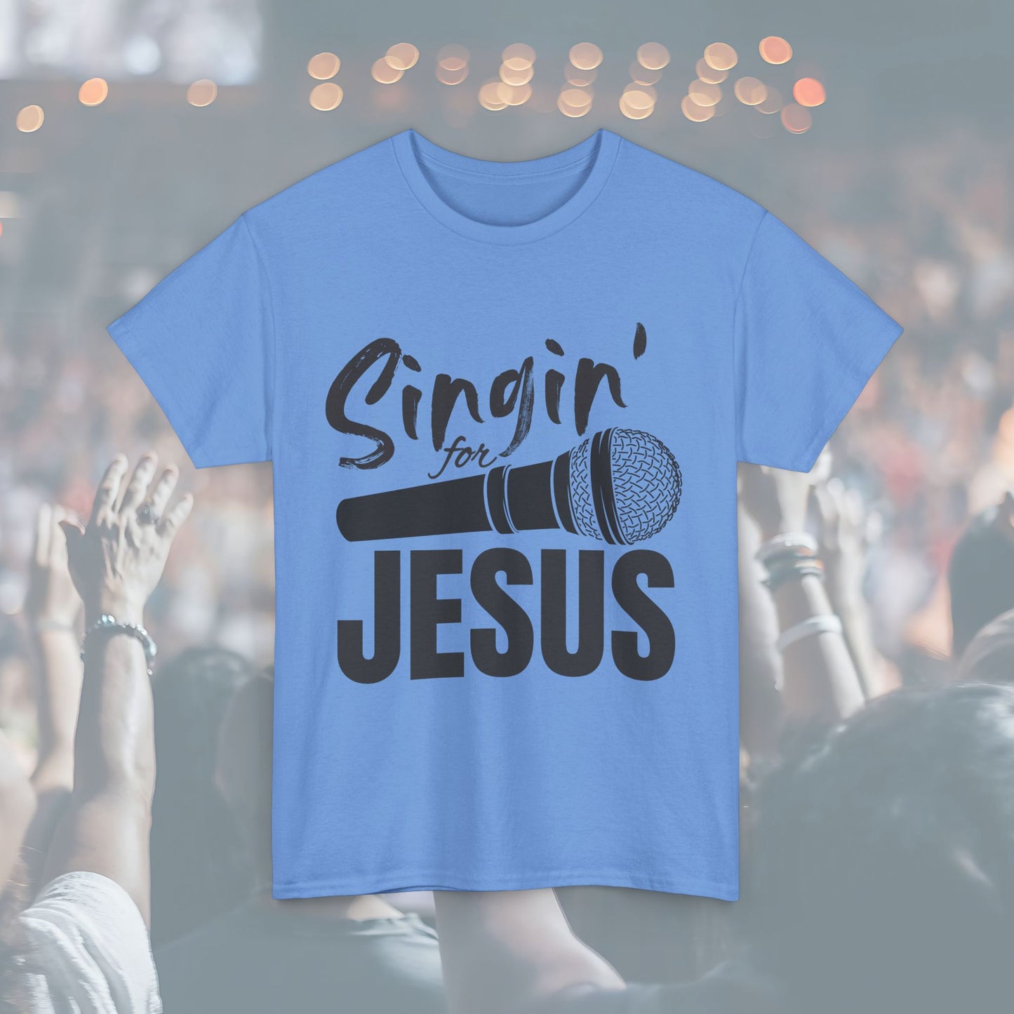 Singin' for Jesus Unisex Tee | Perfect for Musicians, Youth Groups, Church Events, Christian Gifts, and Casual Wear