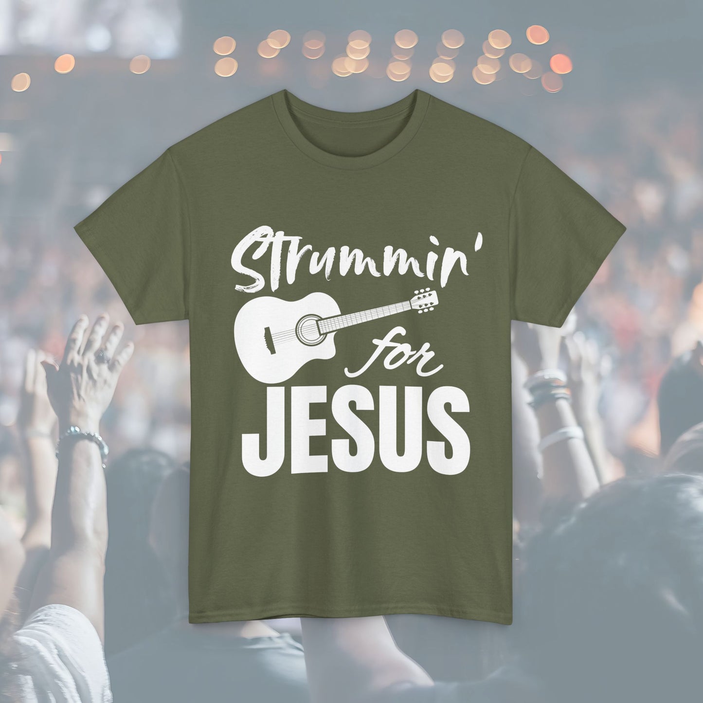 Strummin' for Jesus Unisex Tee | Perfect for Musicians, Youth Groups, Church Events, Christian Gifts, and Casual Wear