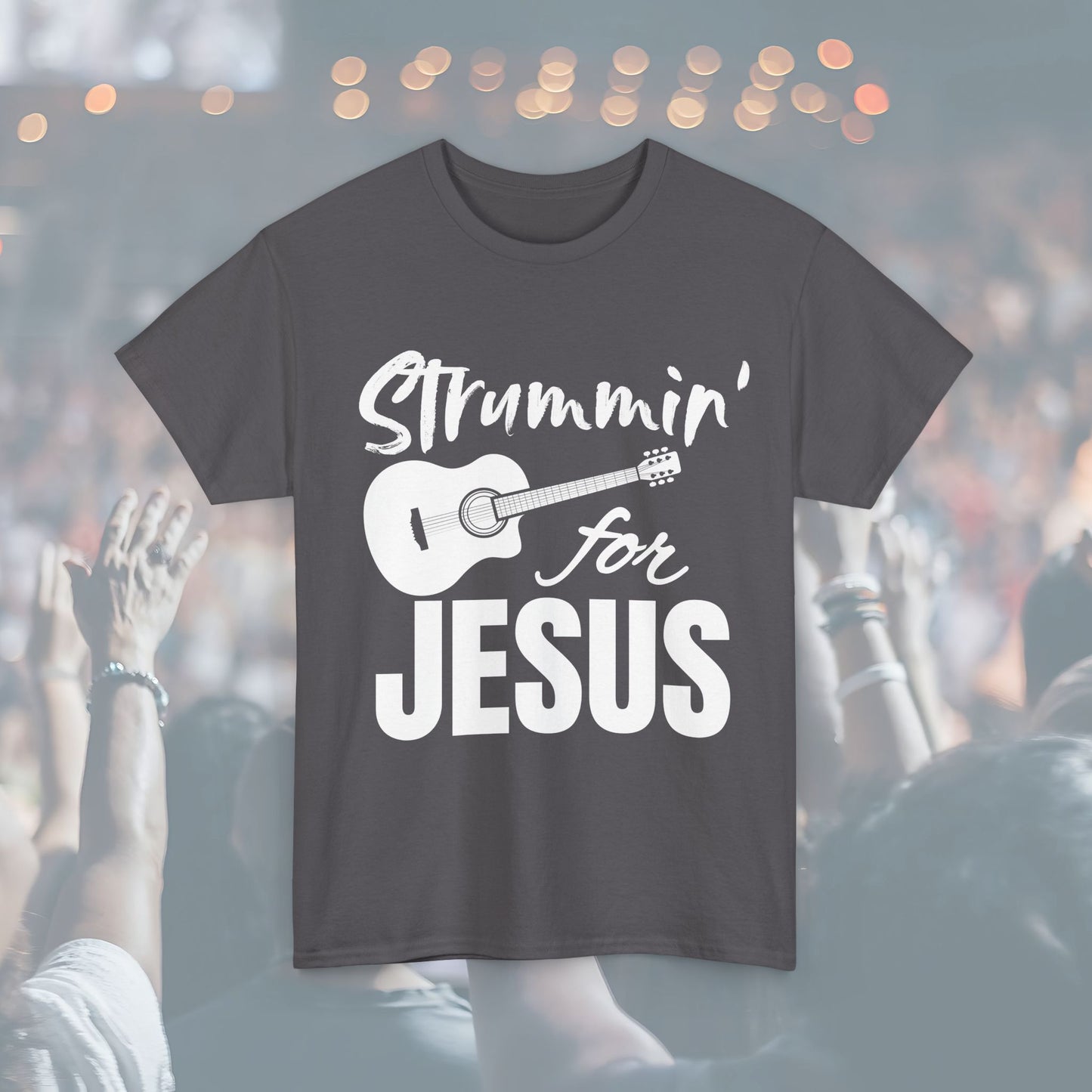Strummin' for Jesus Unisex Tee | Perfect for Musicians, Youth Groups, Church Events, Christian Gifts, and Casual Wear