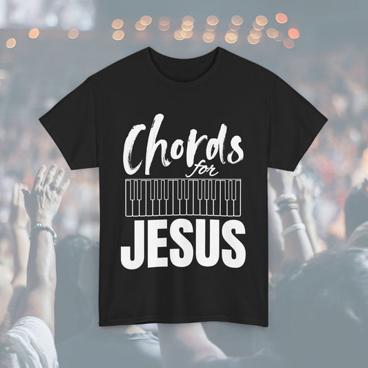 Chords for Jesus Unisex Tee | Perfect for Musicians, Youth Groups, Church Events, Christian Gifts, and Casual Wear