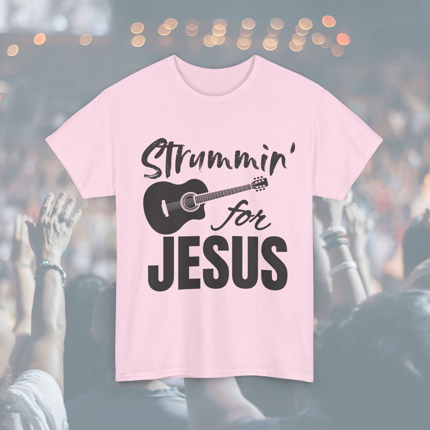 Strummin' for Jesus Unisex Tee | Perfect for Musicians, Youth Groups, Church Events, Christian Gifts, and Casual Wear