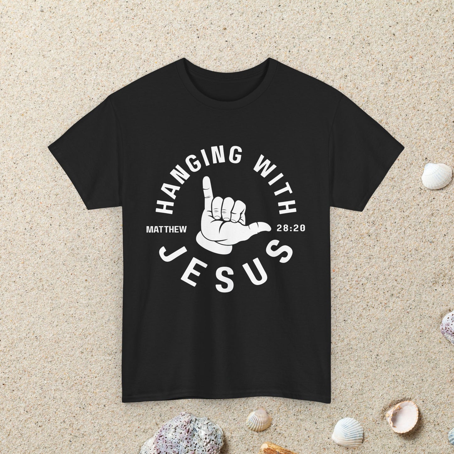 Hanging With Jesus Tee, Christian T-Shirt, Faith Apparel, Inspirational Gift, Everyday Wear, Religious Clothing