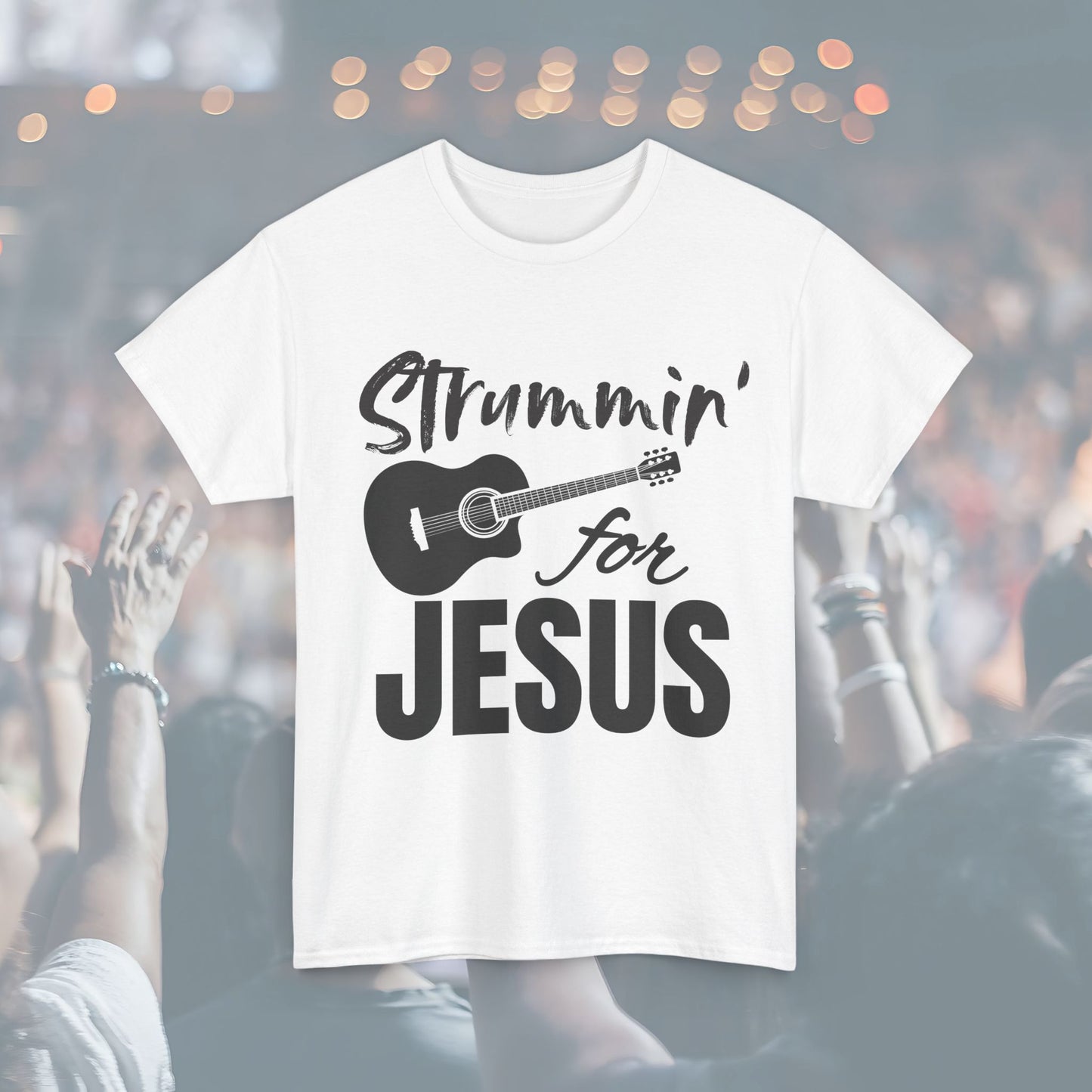 Strummin' for Jesus Unisex Tee | Perfect for Musicians, Youth Groups, Church Events, Christian Gifts, and Casual Wear