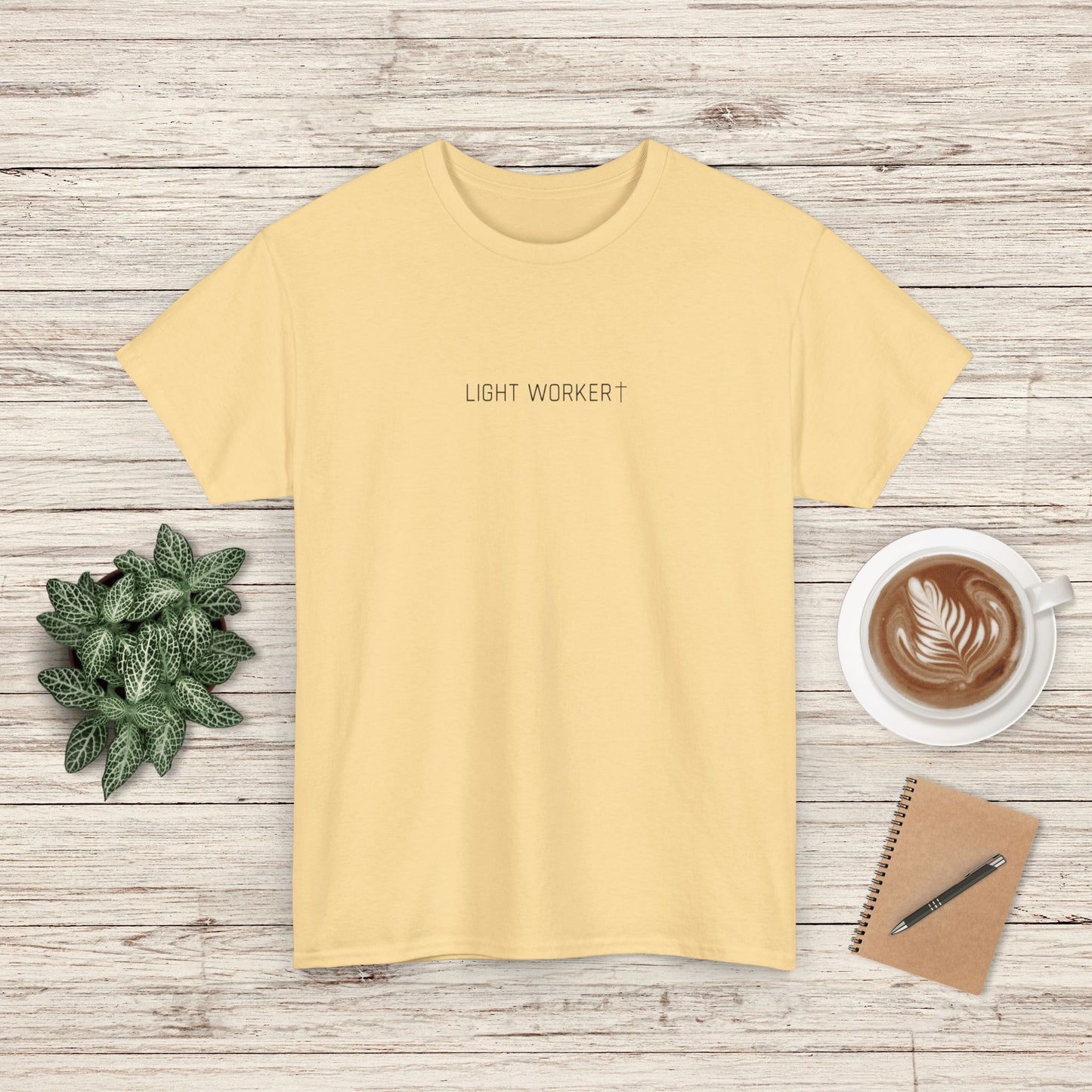 Light Worker Unisex Heavy Cotton Tee - Empowering Spiritual Fashion